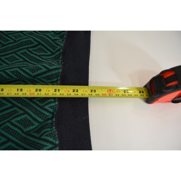 Flying Circus Long Sleeve Crew Neck Sweater Vtg Green Black Weave Unisex Batwing - Picture 6 of 6